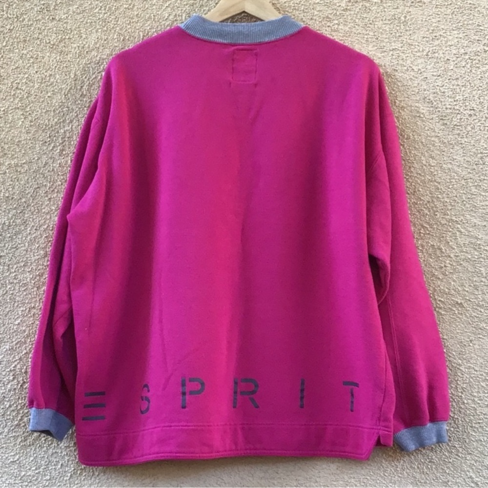 Esprit Pink Sweatshirt with Gray Accents